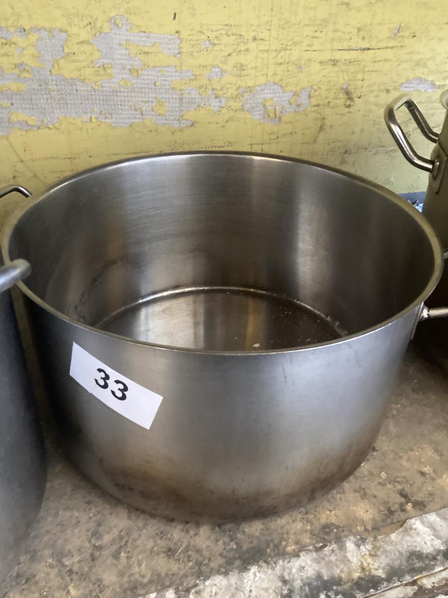 Edelstahl Kochtopf, Ma&szlig;e: ca. DM 34 cm, H 20 cm