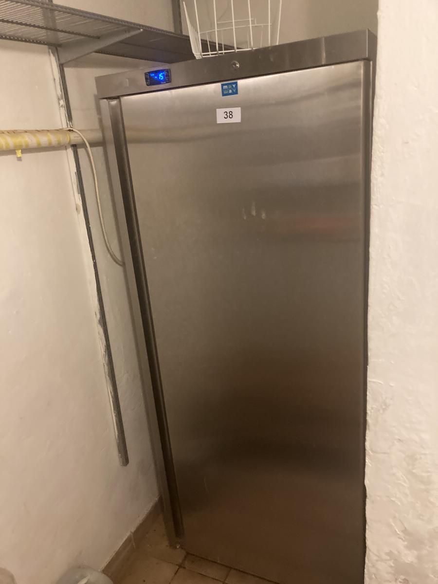 MayWay Edelstahl-Tiefk&uuml;hlschrank Modell 8960113, Ma&szlig;e: 80 x 75 x 190 cm