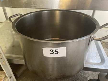 Edelstahl Kochtopf, Ma�e: ca. DM 43cm, H 20 cm