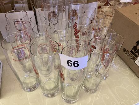 ca. 20 tk. Biergl�ser verschiedener Marken und Gr��en
