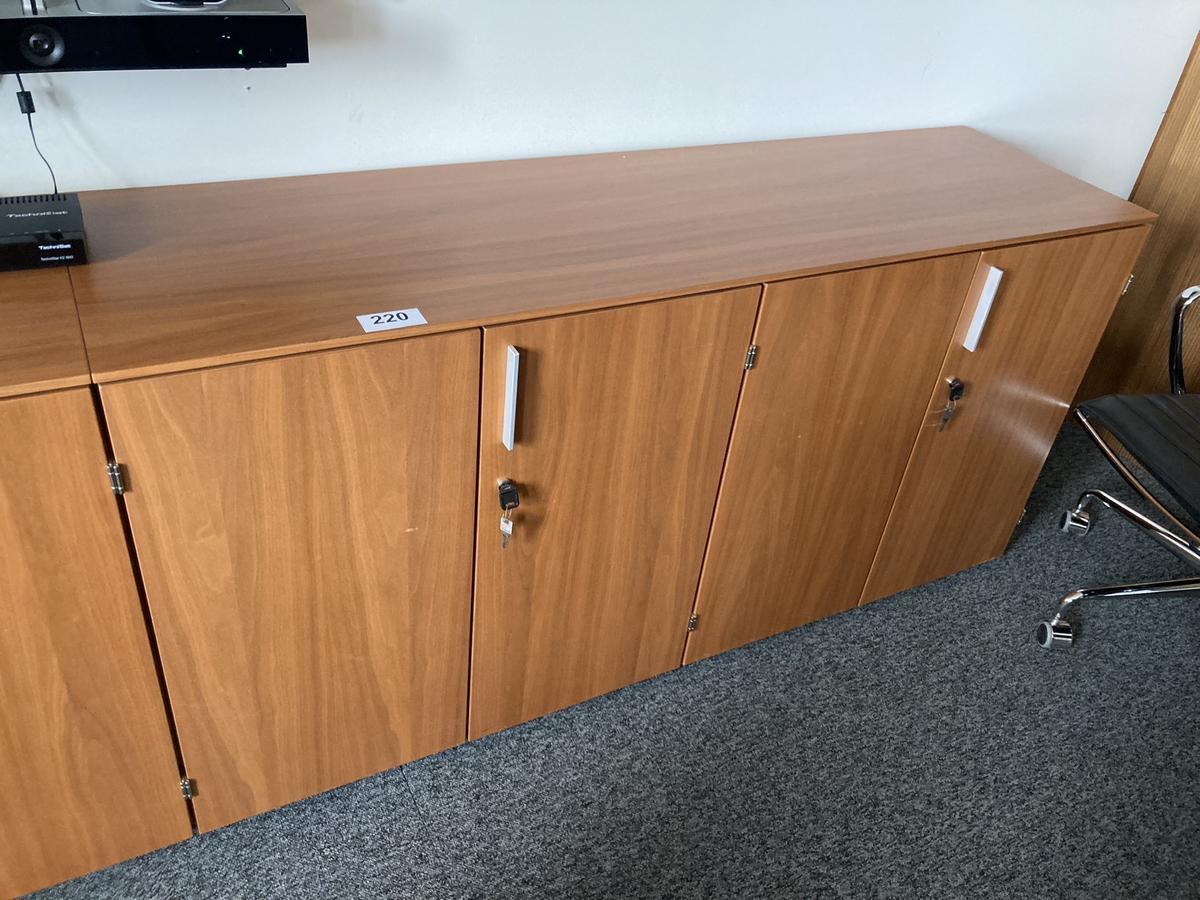 2teilige Aktenschrank-Kombination mit 4 Fl&uuml;gelt&uuml;ren, ca. 160 x 45 x 80 cm, Platte durchgehend?d=2026-07-22 23:21:47