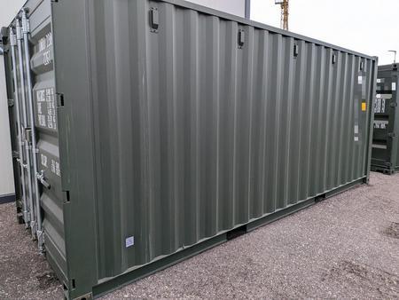 20 Fuß ISO See- und Lagercontainer, RAL6007 Flaschengrün 20 Fuß ISO See- und Lagercontainer, RAL6007 Flaschengrün