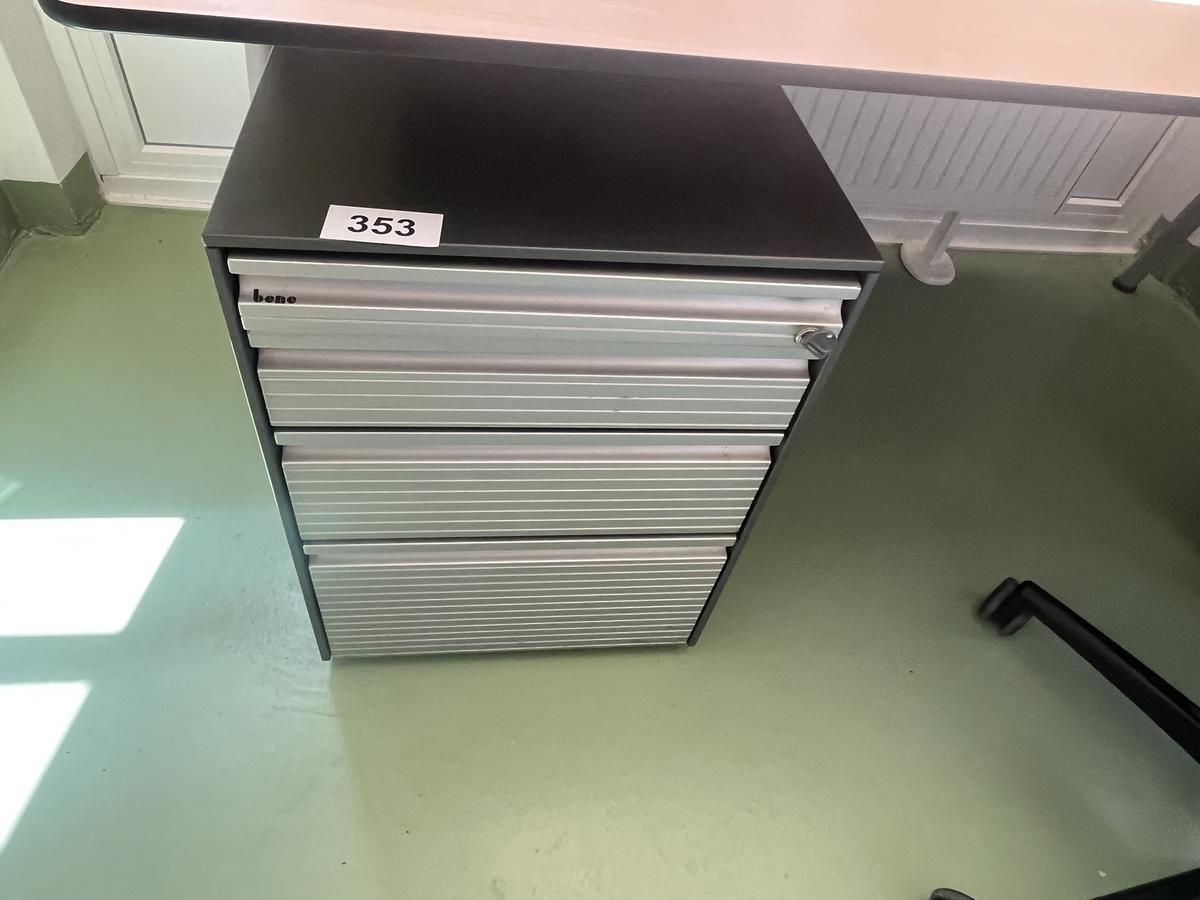 BENE Rollcontainer mit 55/60/55 cm mit Auszugsladen