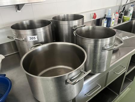4 St�ck Profi Gastro Kocht�pfe 32/32 , 29/29 usw.