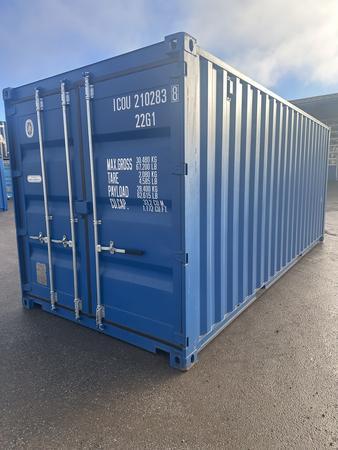20 Fuß ISO See- und Lagercontainer,RAL5010 Enzianblau, ab Lanzenkirchen, 20 Fuß ISO See- und Lagercontainer,RAL5010 Enzianblau, ab Lanzenkirchen,
