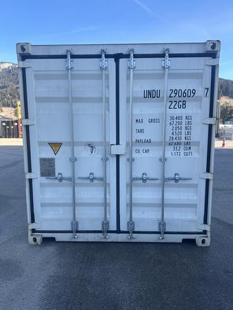 20 Fuß ISO See- und Lagercontainer,RAL9010 Reinweiß, ab Wien, 20 Fuß ISO See- und Lagercontainer,RAL9010 Reinweiß, ab Wien,