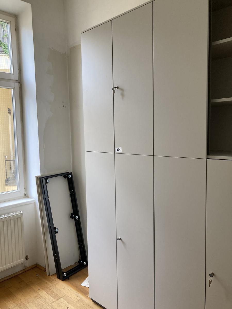 Bene Aktenschrank Kombination 80 x 45 x 260 cm - 7 OH hellgrau?d=2026-08-24 18:29:26