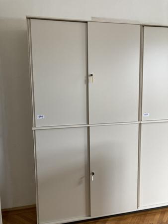 2 Stk. Bene Aktenschrank-Kombination Ober-,Unterteil ca.120x115 cm 2 Stk. Bene Aktenschrank-Kombination Ober-,Unterteil ca.120x115 cm