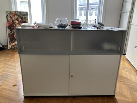 Bene Aktenschrank 160 cm 2 OH inkl. mit Aufsatzschrank mit Schiebetüren Bene Aktenschrank 160 cm 2 OH inkl. mit Aufsatzschrank mit Schiebetüren