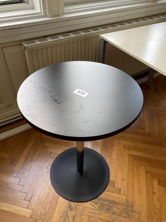 Besuchertisch Durchmesser 60 cm schwarz Besuchertisch Durchmesser 60 cm schwarz