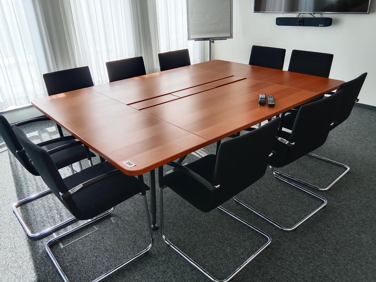 HALI Besprechungstisch - Konferenztisch ca. 220 x 60 cm mit 10 Stk. Sesseln?d=2026-08-26 22:20:24