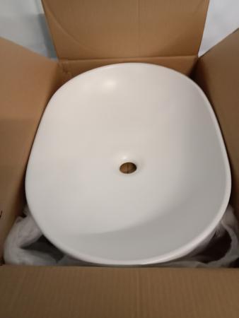 Biojet Waschtisch, Farbe Wei�-Matt, Ma�e 59 x 42 cm, Typ Tiffany oval 59
