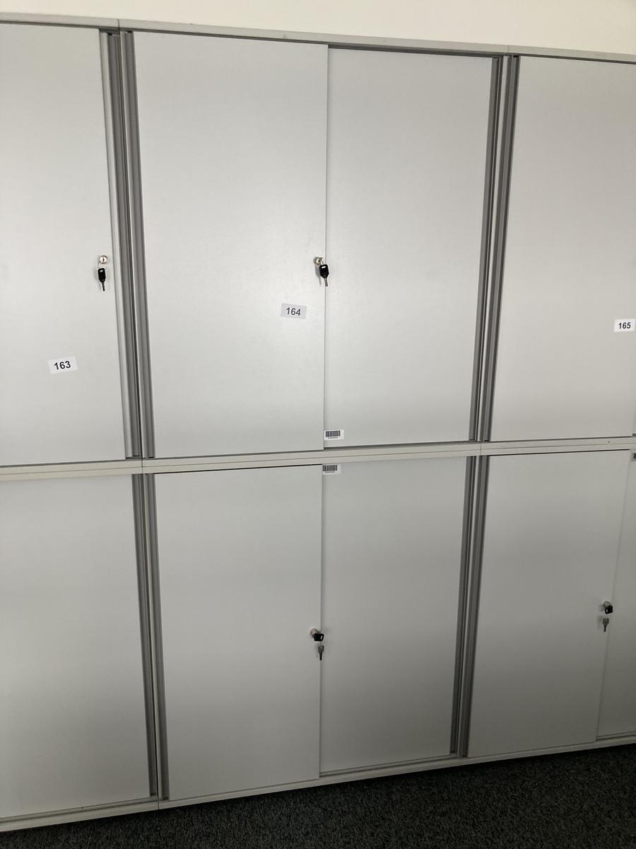 2teilige Aktenschrank-Kombination Ober- und Unterschrank, Ma&szlig;e je ca. 100 x 45 x 115 cm?d=2026-09-01 15:38:29