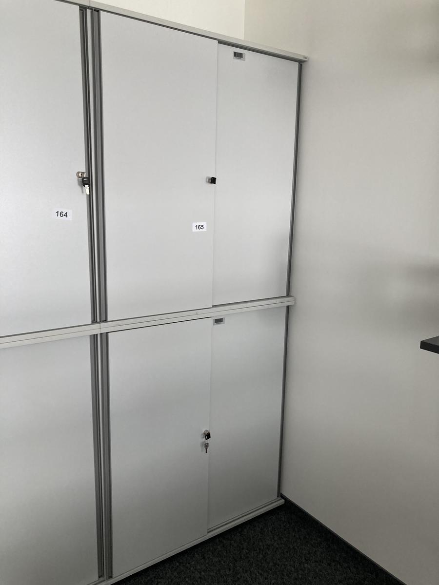 2teilige Aktenschrank-Kombination Ober- und Unterschrank, Ma&szlig;e je ca. 100 x 45 x 115 cm?d=2026-09-01 15:39:28