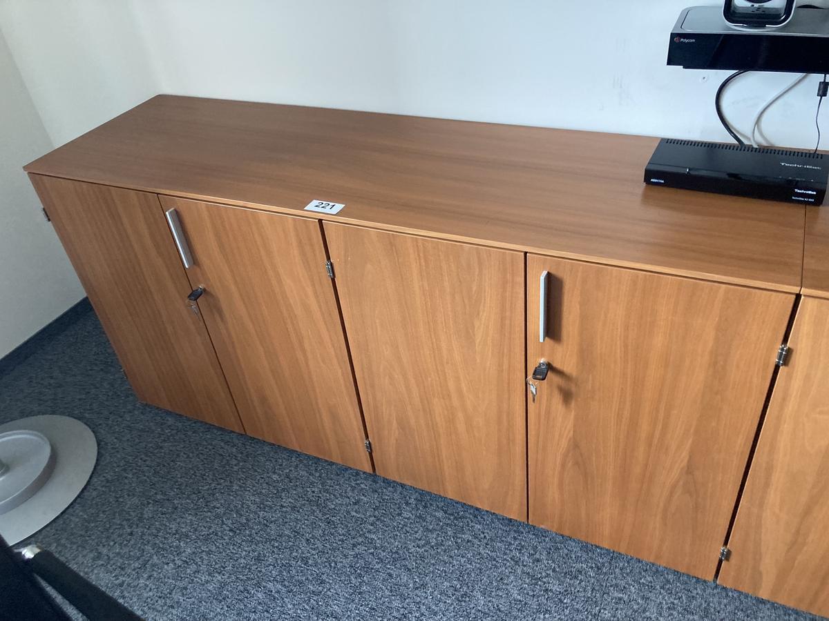 2teilige Aktenschrank-Kombination mit 4 Fl&uuml;gelt&uuml;ren, ca. 160 x 45 x 80 cm, Platte durchgehend?d=2026-09-01 15:38:44