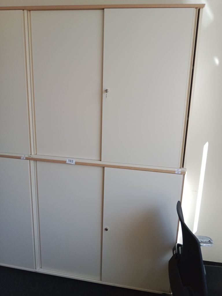 BENE Aktenschrank, 6 Ordnerh&ouml;hen, 2teilig, bestehend aus Ober- und Unterschrank, Ma&szlig;e gesamt ca. B 120 x T 44 x H 226 cm?d=2026-09-03 06:20:46