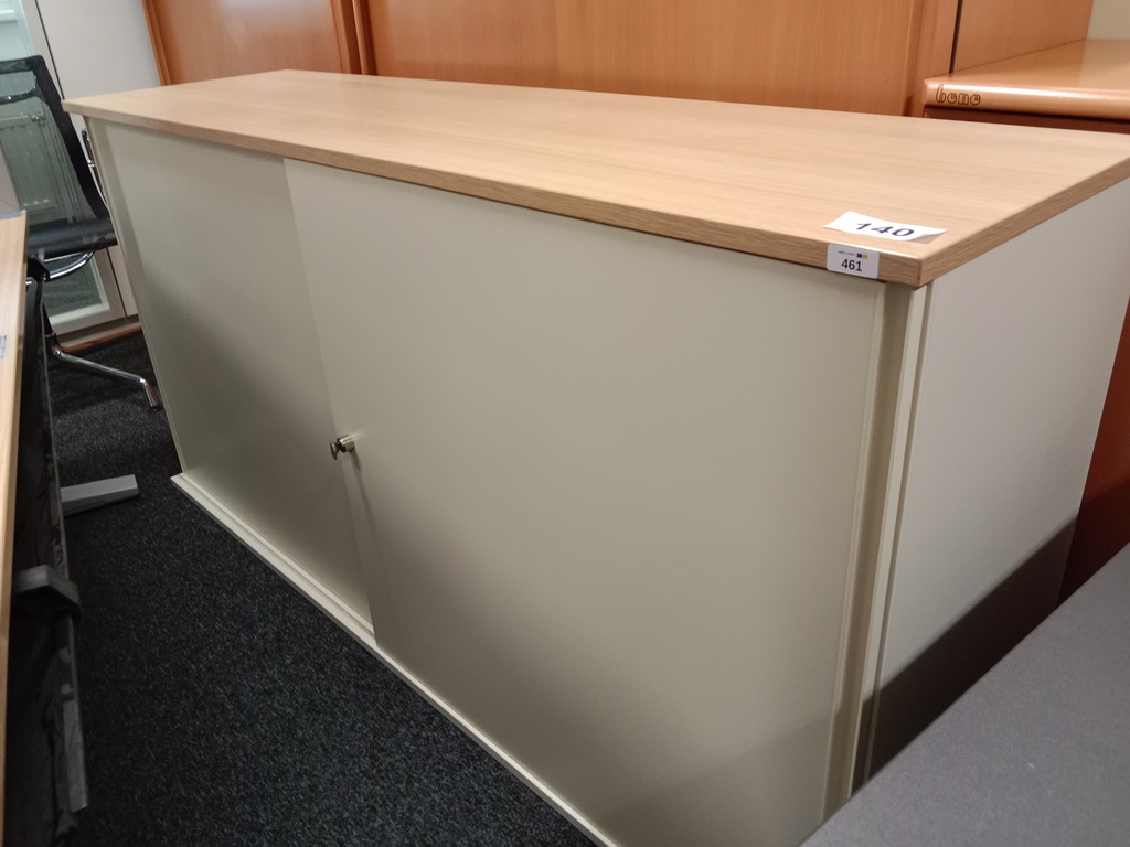 BENE Aktenschrank, 2 Ordnerh&ouml;hen, Ma&szlig;e B 160 x T 44 x H 83 cm?d=2026-09-03 06:07:22