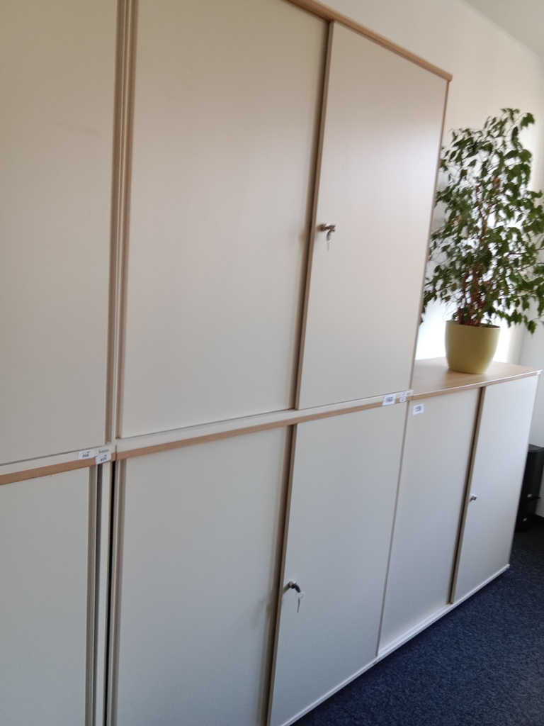 BENE Aktenschrank, 6 Ordnerh&ouml;hen, 2teilig, bestehend aus Ober- und Unterschrank, Ma&szlig;e gesamt ca. B 120 x T 44 x H 226 cm?d=2026-09-03 06:21:03