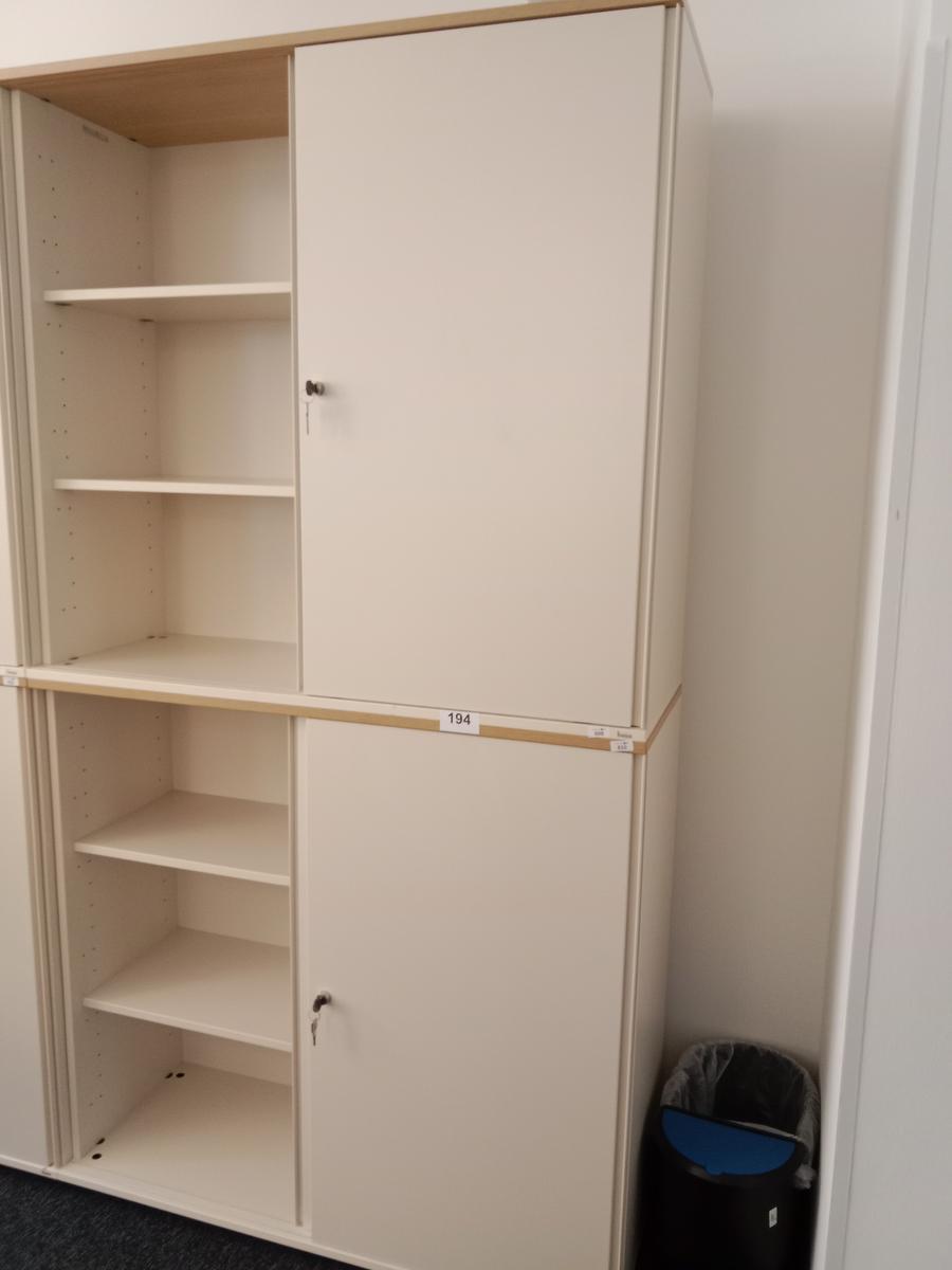 BENE Aktenschrank, 6 Ordnerh&ouml;hen, 2teilig, bestehend aus Ober- und Unterschrank, Ma&szlig;e gesamt ca. B 120 x T 44 x H 226 cm?d=2026-09-03 06:20:46