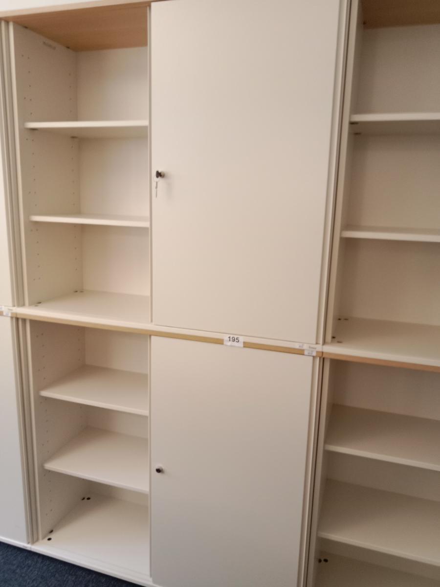 BENE Aktenschrank, 6 Ordnerh&ouml;hen, 2teilig, bestehend aus Ober- und Unterschrank, Ma&szlig;e gesamt ca. B 120 x T 44 x H 226 cm?d=2026-09-03 06:20:34