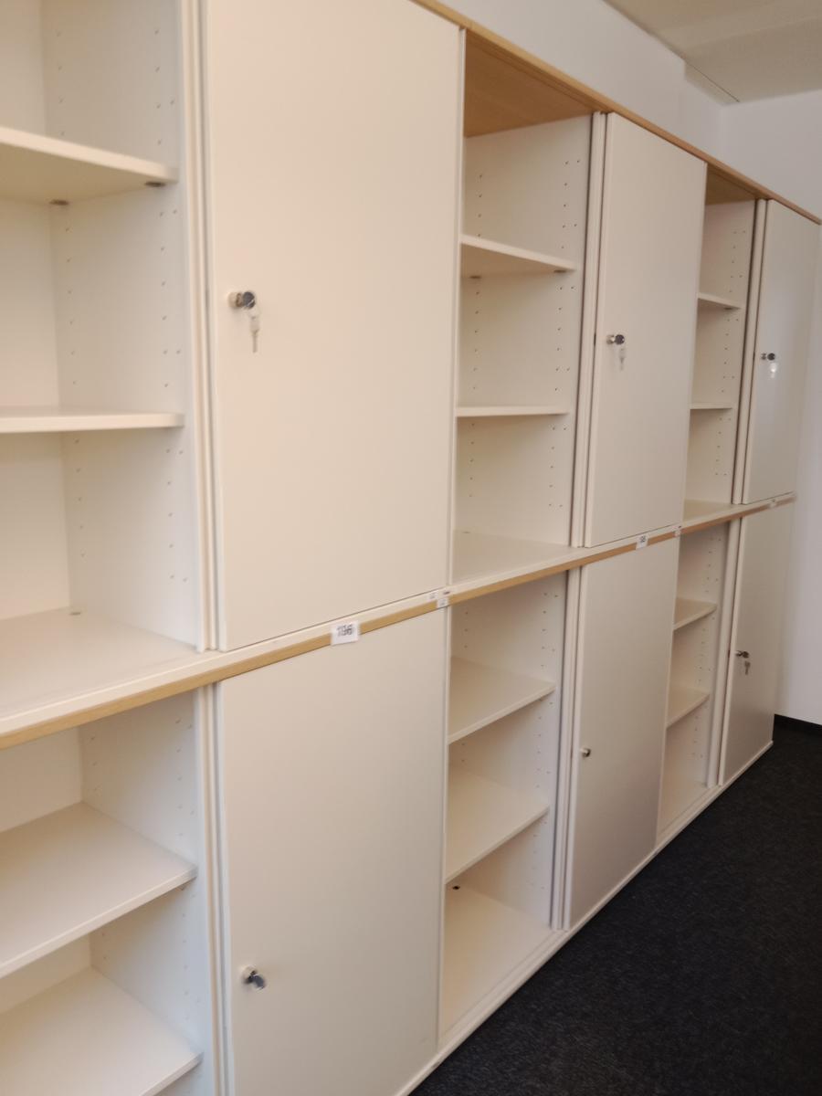 BENE Aktenschrank, 6 Ordnerh&ouml;hen, 2teilig, bestehend aus Ober- und Unterschrank, Ma&szlig;e gesamt ca. B 120 x T 44 x H 226 cm?d=2026-09-03 06:20:33