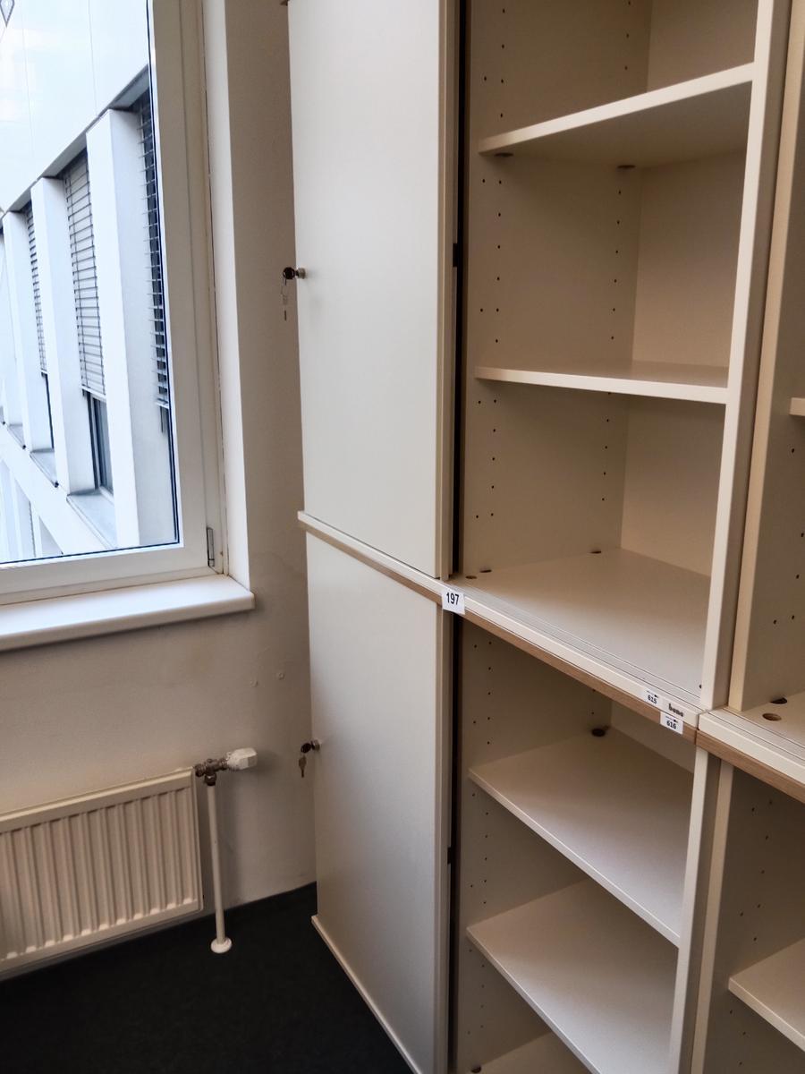 BENE Aktenschrank, 6 Ordnerh&ouml;hen, 2teilig, bestehend aus Ober- und Unterschrank, Ma&szlig;e gesamt ca. B 120 x T 44 x H 226 cm