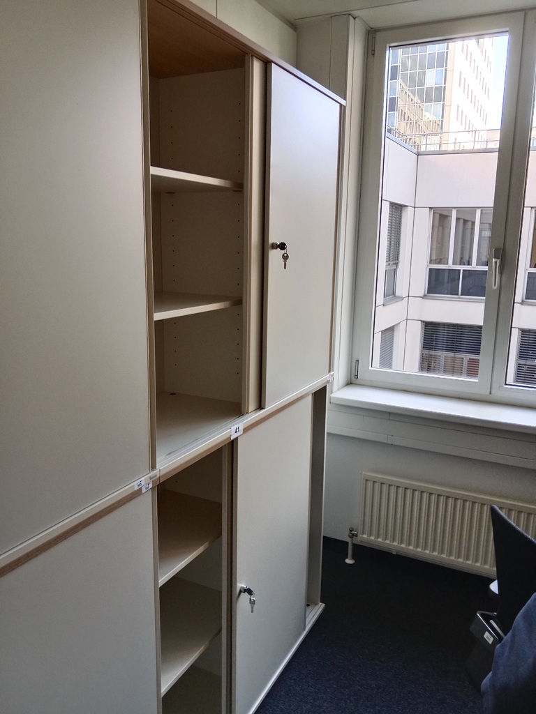 BENE Aktenschrank, 6 Ordnerh&ouml;hen, 2teilig, bestehend aus Ober- und Unterschrank, Ma&szlig;e gesamt ca. B 120 x T 44 x H 226 cm?d=2026-09-03 06:07:38