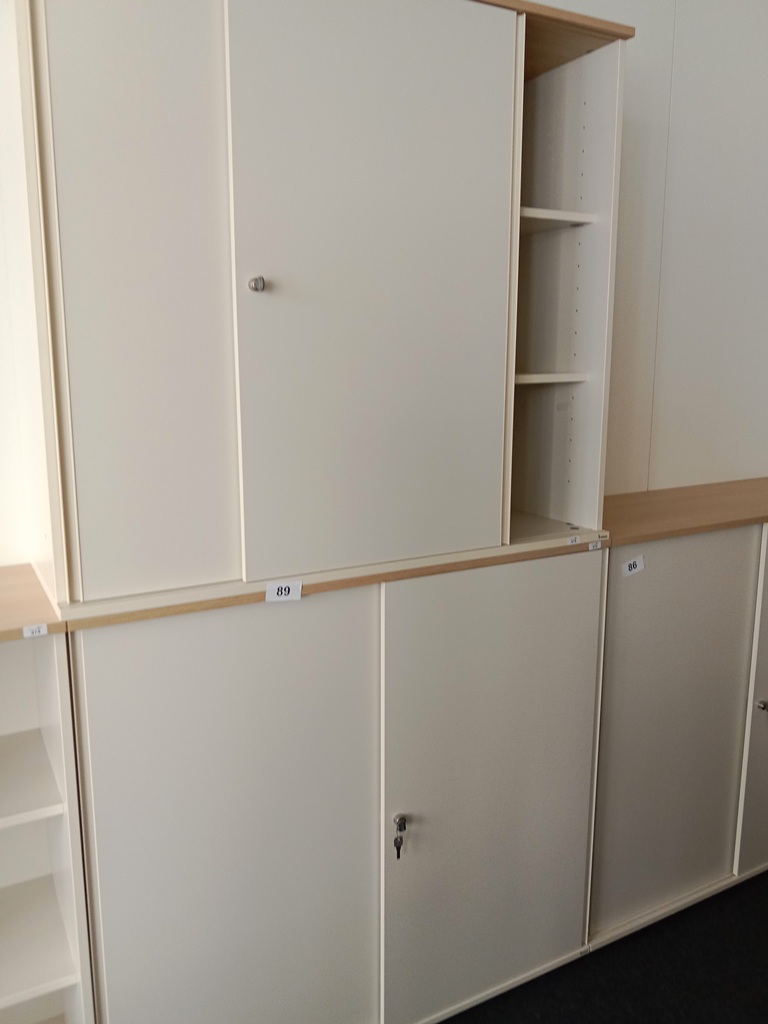 BENE Aktenschrank, 3 Ordnerh&ouml;hen, 2teilig, bestehend aus Ober- und Unterschrank, Ma&szlig;e gesamt ca. B 120 x T 44 x H 226 cm?d=2026-09-03 06:20:54