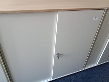 BENE Aktenschrank, 3 Ordnerhöhen, Maße B 120 x T 44 x H 113 cm BENE Aktenschrank, 3 Ordnerhöhen, Maße B 120 x T 44 x H 113 cm