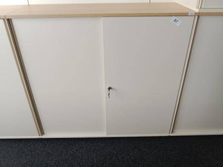 BENE Aktenschrank, 3 Ordnerhöhen, Maße B 120 x T 44 x H 113 cm BENE Aktenschrank, 3 Ordnerhöhen, Maße B 120 x T 44 x H 113 cm
