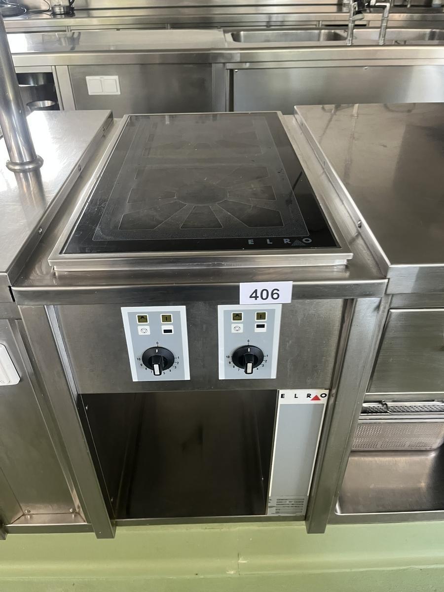 ELRO Elektrokochherd HE 520-102 Serie 500 mit Keramikfeld 2 Kochstellen 8 KW