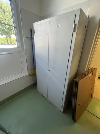 Wertheim Doppelfl�gelt�rschrank mit Schl�ssel und Fachebene  100/44/195 cm