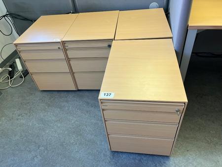 4 Stk. HALI Rollcontainer, Maße: ca. 60 x 44 x 55 cm 4 Stk. HALI Rollcontainer, Maße: ca. 60 x 44 x 55 cm