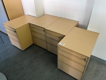 4 Stk. HALI Rollcontainer, Maße: ca. 60 x 44 x 55 cm 4 Stk. HALI Rollcontainer, Maße: ca. 60 x 44 x 55 cm