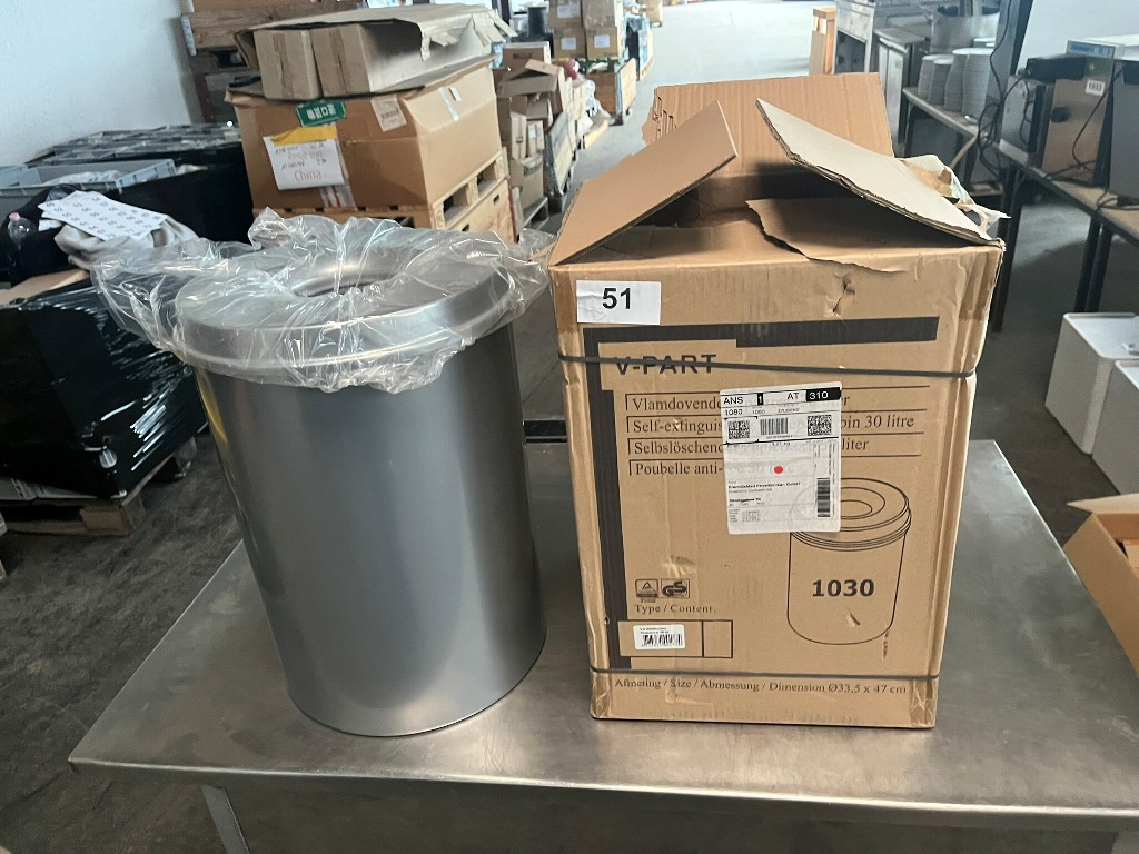 V-Part selbstl&ouml;schender Papierkorb, 30 L, neu