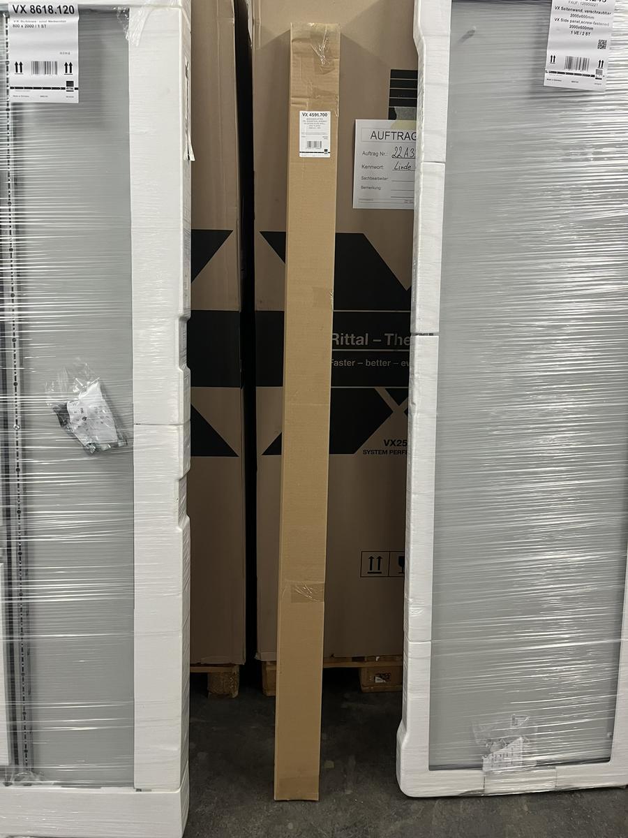 Rittal VX 4591 700 Montageplatten - Zwischenst&uuml;ck verzinkt 2000 mm