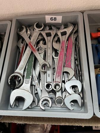 Kassette mit Gedore Ring- und Gabelschl�sseln