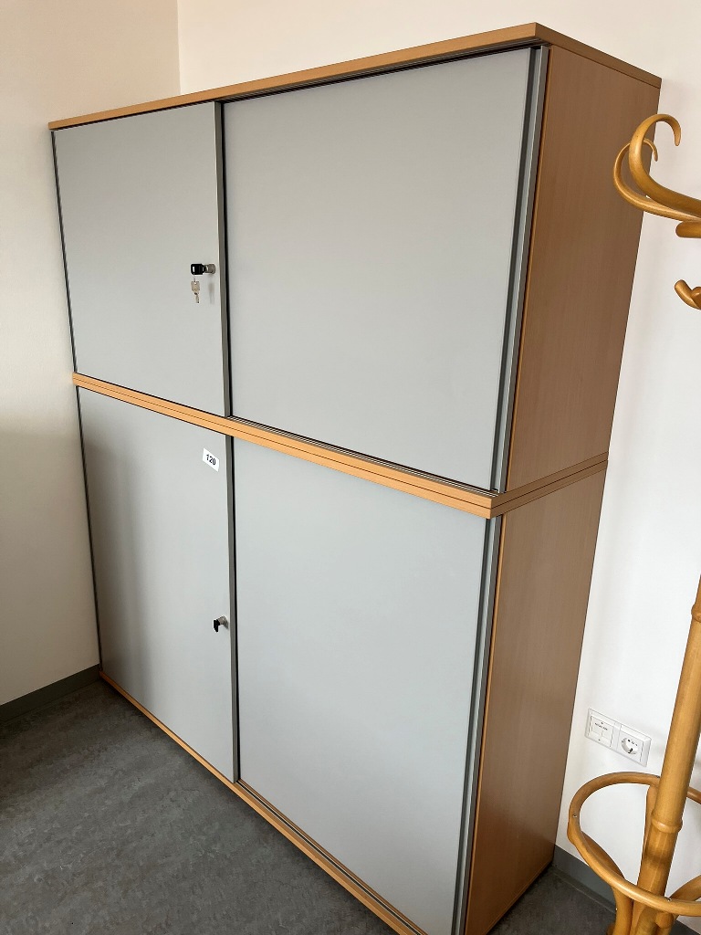 Hali Aktenschrank-Kombination, 2teilig, bestehend aus Ober- und Unterschrank , Ma&szlig;e Unterteil 160 x 45 x 110 cm und Oberteil 160 x 45 x 80 cm?d=2026-09-23 23:53:41