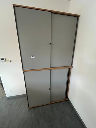 Hali Aktenschrank-Kombination, 2teilig, bestehend aus Ober- und Unterschrank je 120 x 45 x 110 cm