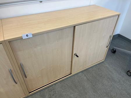 2 Stk. Aktenschr�nke je 120 x 42 x 80 cm