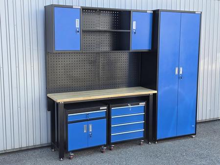 Werkstattschrank 2.2 blau/schwarz