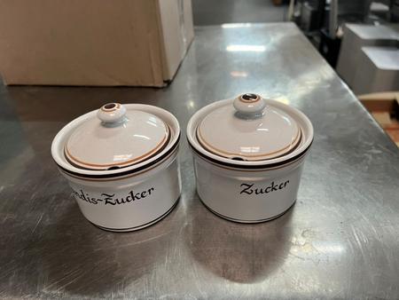 ca. 60teiliges Zucker- und Marmelade Keramikbecherkännchen-Set für Frühstück ca. 60teiliges Zucker- und Marmelade Keramikbecherkännchen-Set für Frühstück