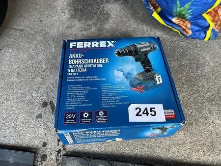 Ferrex Akku.Bohrschrauber Typ FAB 20-1, ohne Akku und Ladegerät Ferrex Akku.Bohrschrauber Typ FAB 20-1, ohne Akku und Ladegerät