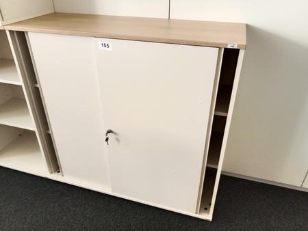 BENE Aktenschrank, 3 Ordnerh�hen, Ma�e B 120 x T 44 x H 113 cm