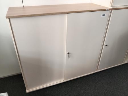 BENE Aktenschrank, 3 Ordnerh�hen, Ma�e B 120 x T 44 x H 113 cm