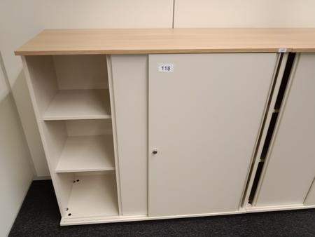 BENE Aktenschrank, 3 Ordnerh�hen, Ma�e B 120 x T 44 x H 113 cm