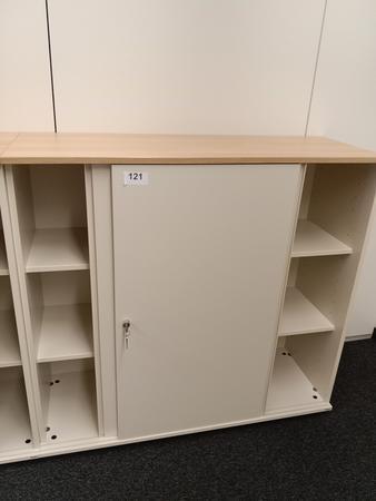 BENE Aktenschrank, 3 Ordnerh�hen, Ma�e B 120 x T 44 x H 113 cm