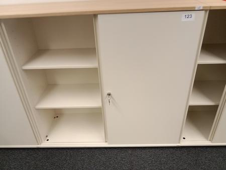 BENE Aktenschrank, 3 Ordnerh�hen, Ma�e B 120 x T 44 x H 113 cm