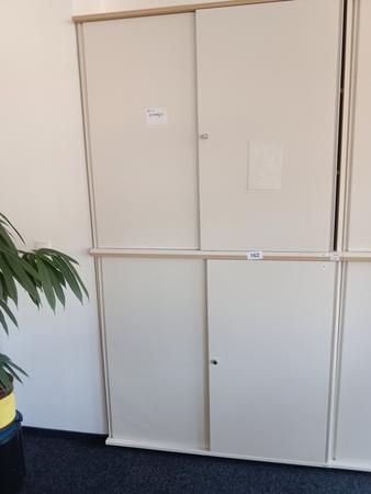 BENE Aktenschrank, 6 Ordnerh�hen, 2teilig, bestehend aus Ober- und Unterschrank, Ma�e gesamt ca. B 120 x T 44 x H 226 cm