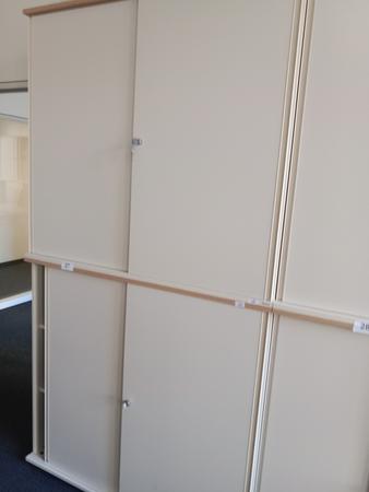 BENE Aktenschrank, 6 Ordnerh�hen, 2teilig, bestehend aus Ober- und Unterschrank, Ma�e gesamt ca. B 120 x T 44 x H 226 cm